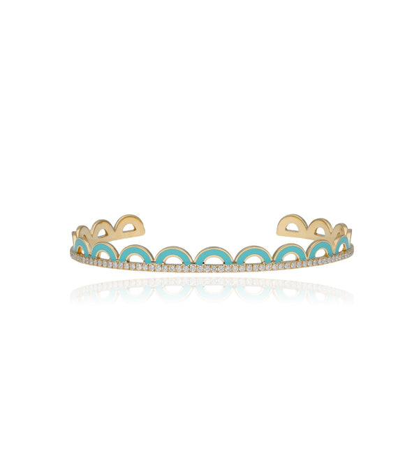 Aqua blue bangle | Al Fardan Jewellery