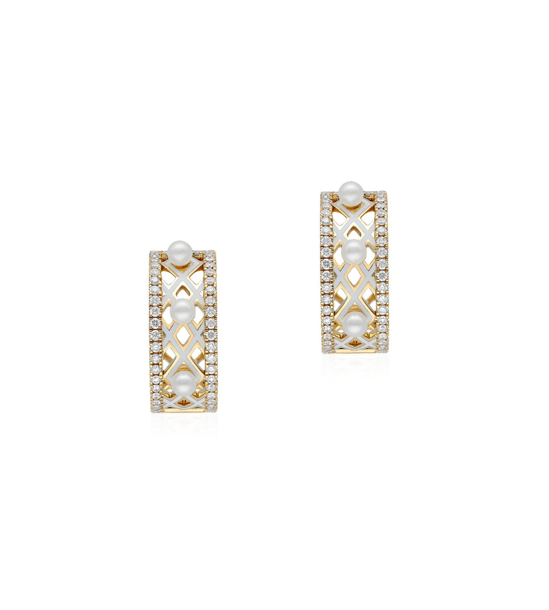 Ivory earrings | Al Fardan Jewellery