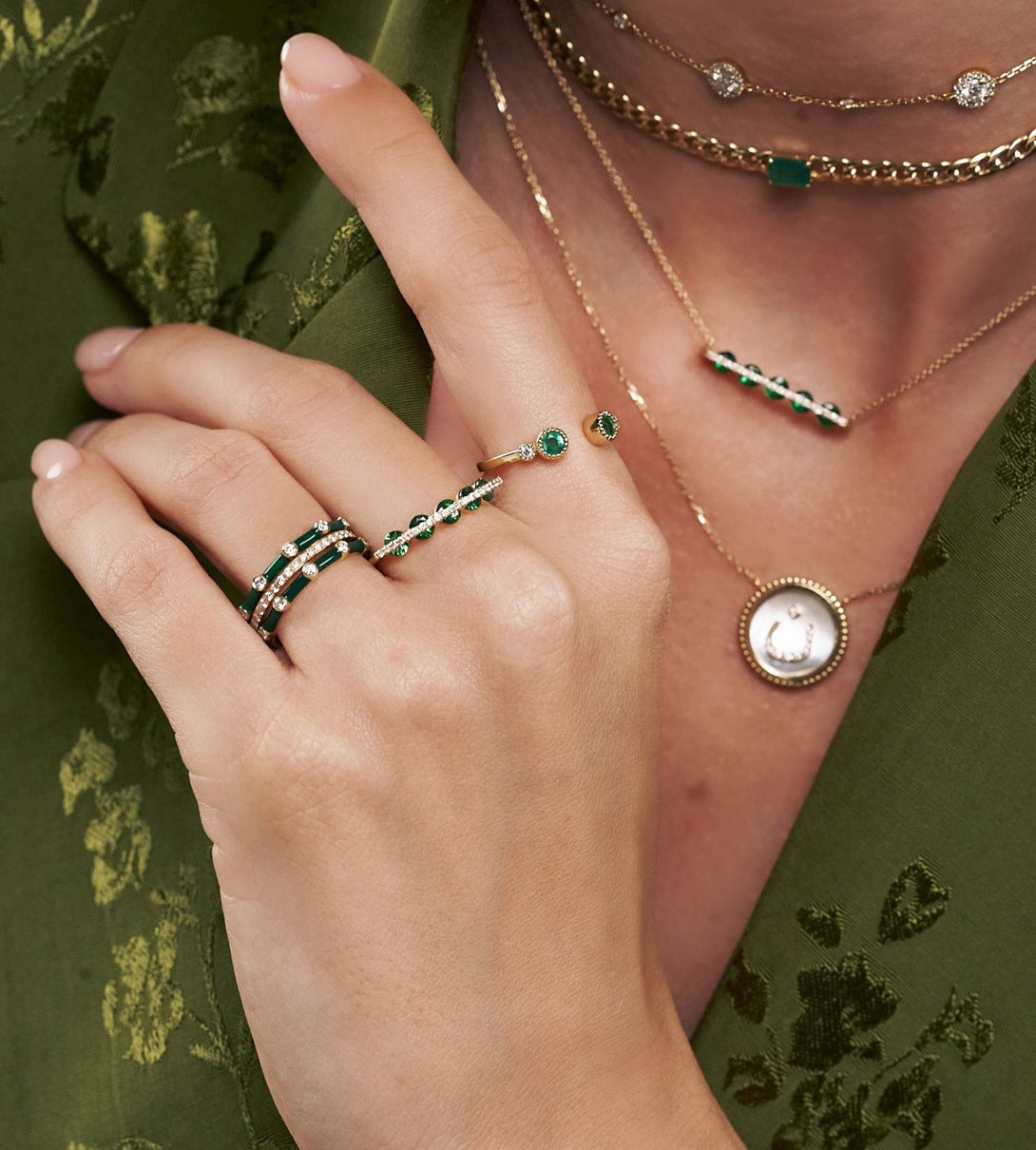 Green trail ring | Al Fardan