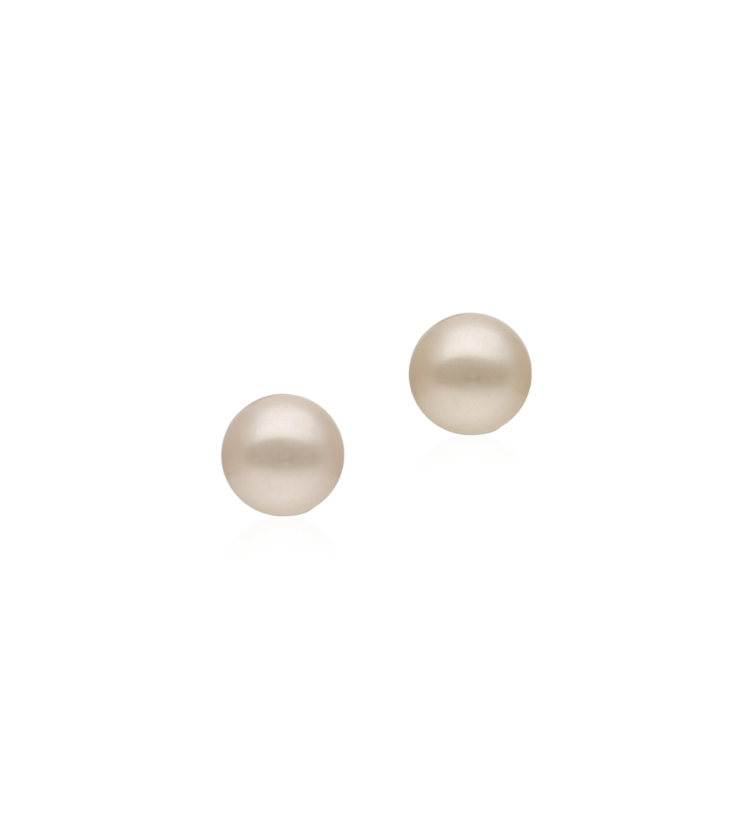 Pink pearl studs | Earrings | Fardan pearls
