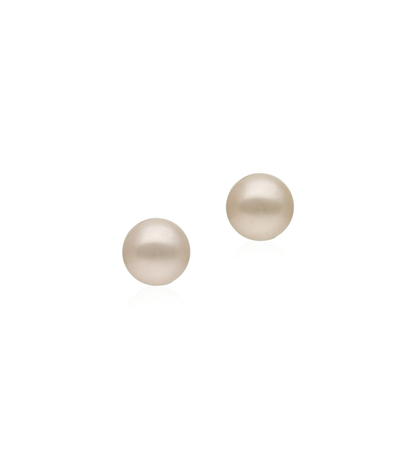 Pink pearl studs | Earrings | Fardan pearls