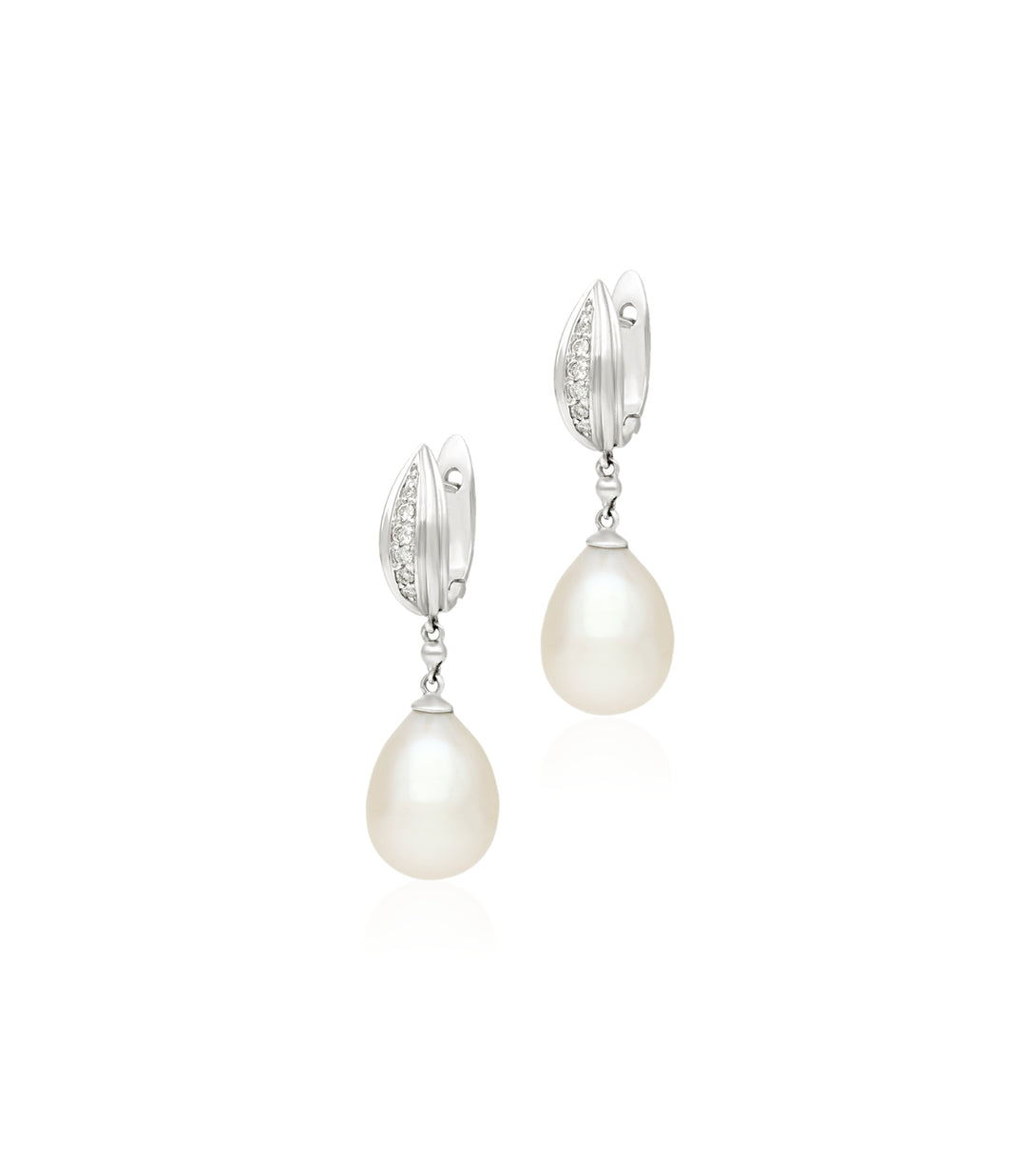 Diamond pearl jewellery | Earrings | Al Fardan