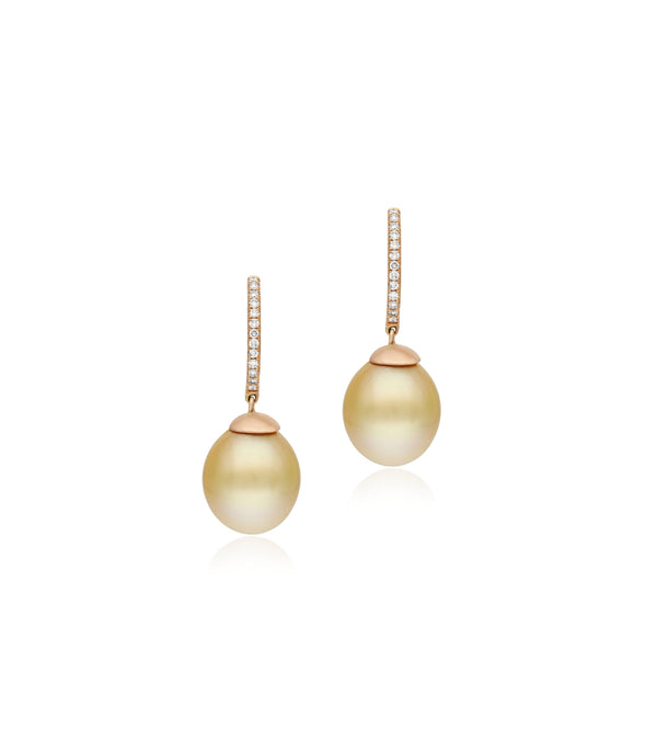 Diamond and pearl earrings | Jewellery | Alfardan