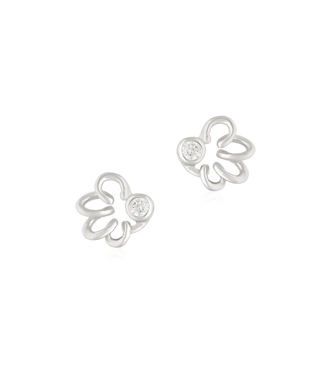 White gold earrings | Diamond jewelry | Alfardan Jewellery
