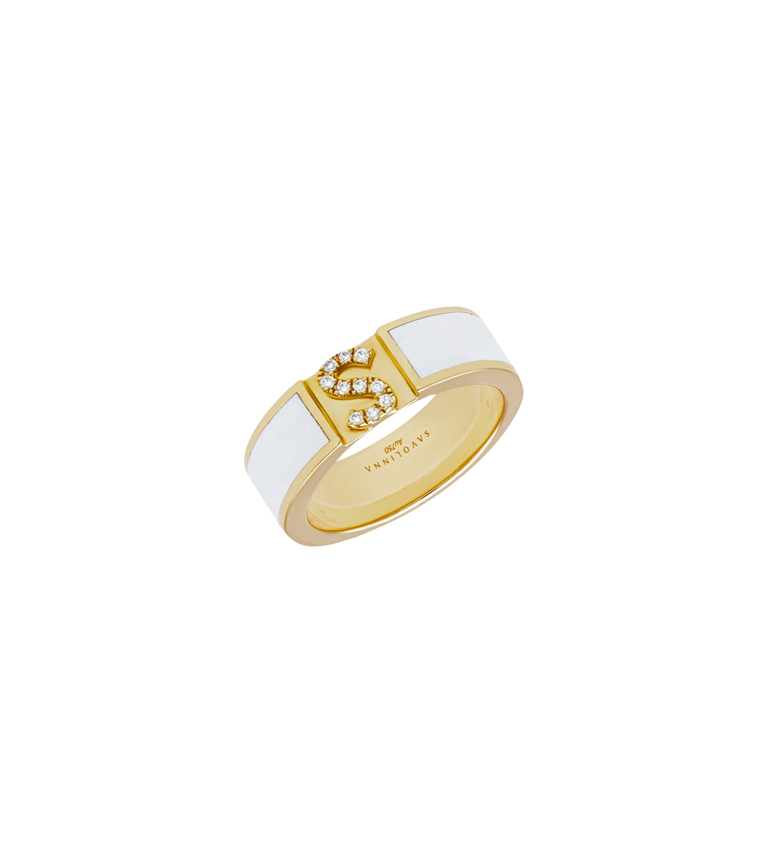Stack Ring | Alphabet Ring | Al Fardan Jewellery