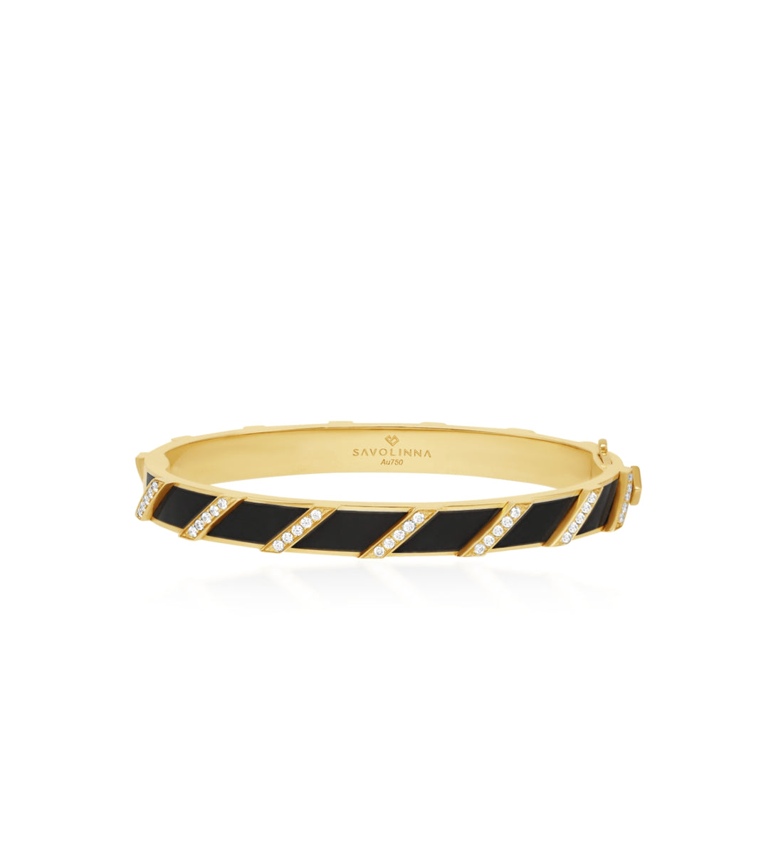 Black bangle | Diamonds | Savolinna | Al Fardan