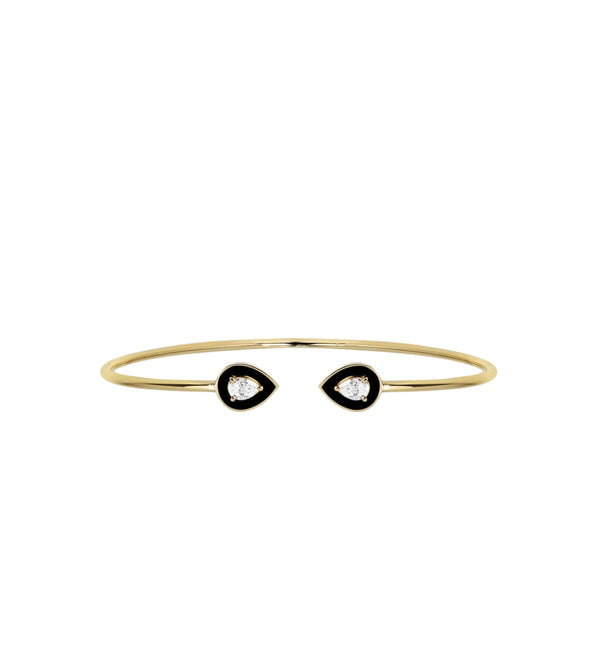 Black bangle | Diamond bangle | Al Fardan Jewellery