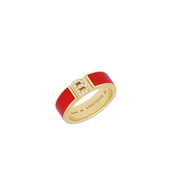 Stack Band Ring | Alphabet Ring | Al Fardan Jewellery