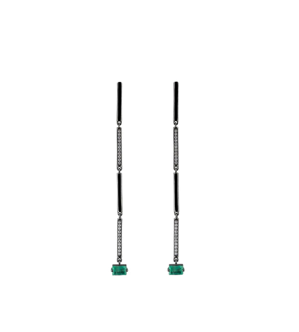 Emerald earrings | Diamonds jewelry | Al Fardan 