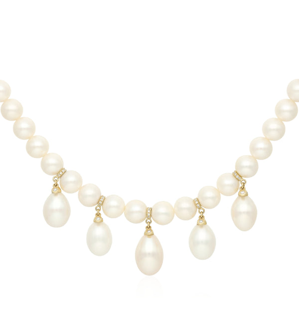 Pearl drops necklace | Emirati jewelry