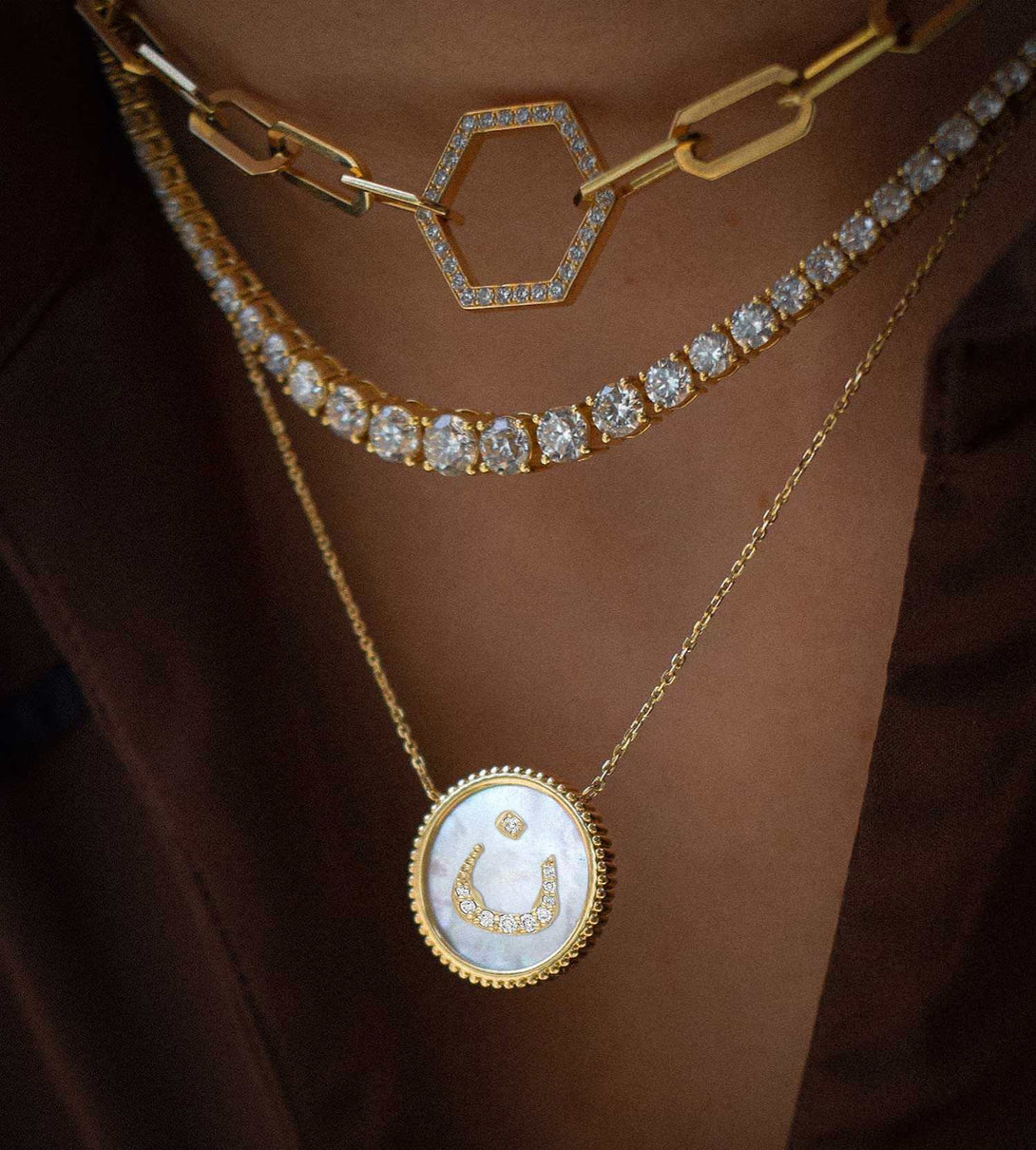 Arabic alphabet pendants | Al Fardan Jewellery
