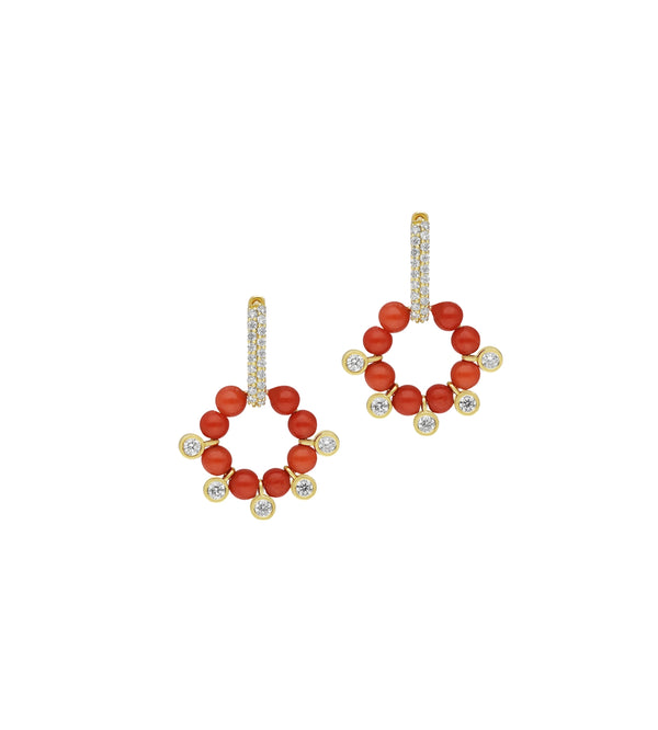 Aura coral earrings | Al Fardan Jewellery