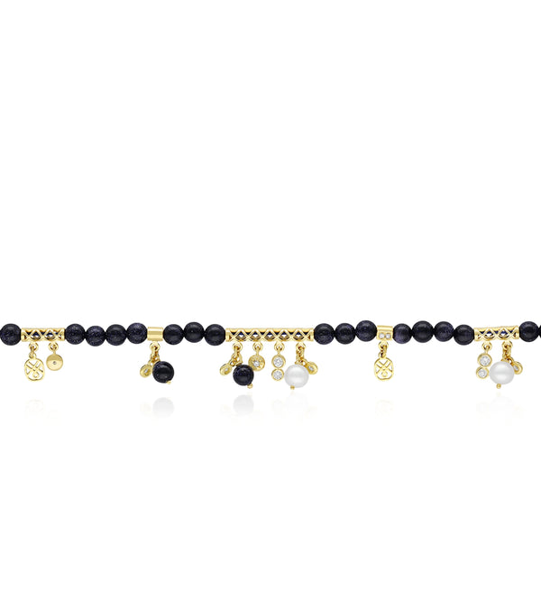 Mira Blue Sandstone Bracelet