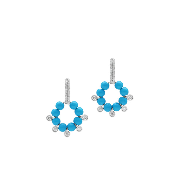 Turquoise earrings | Al Fardan Jewellery