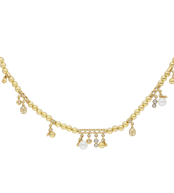 Mira gold necklace