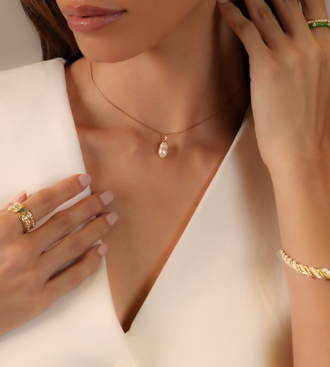 Statement Gold Pendant 