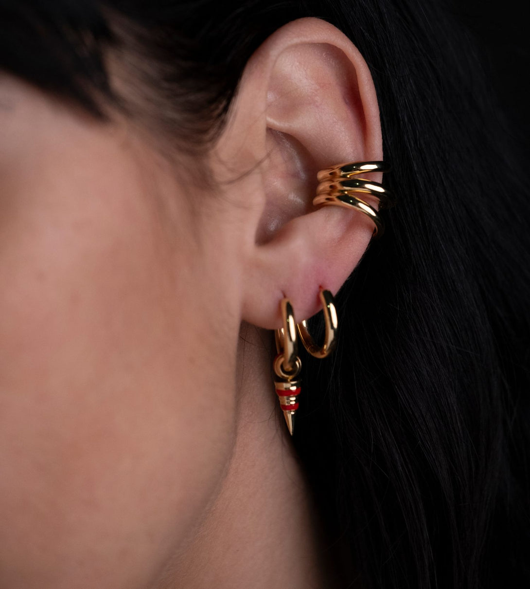 Gold ear cuff | Al Fardan Jewellery