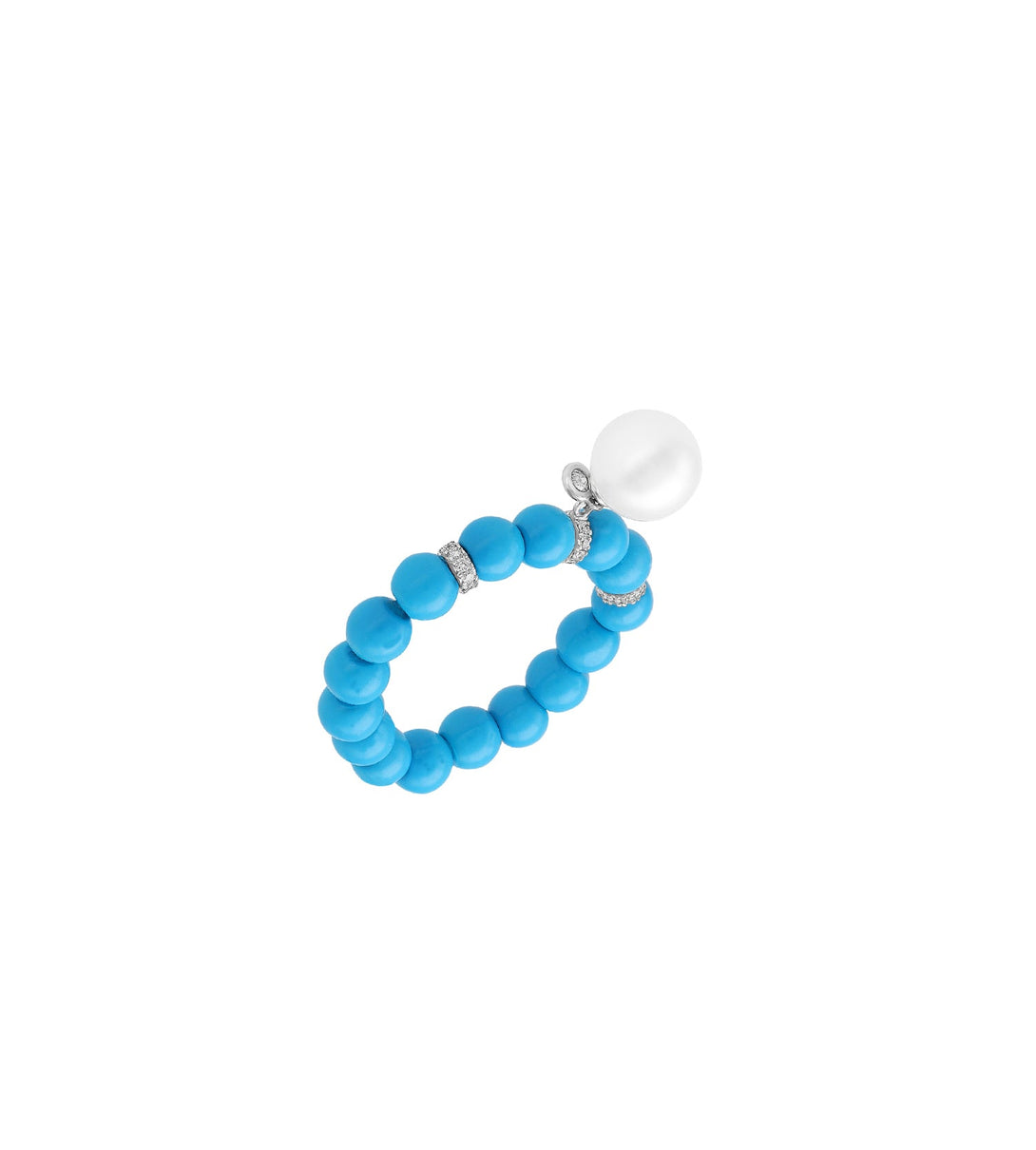 Pearl turquoise ring | Al Fardan Jewellery