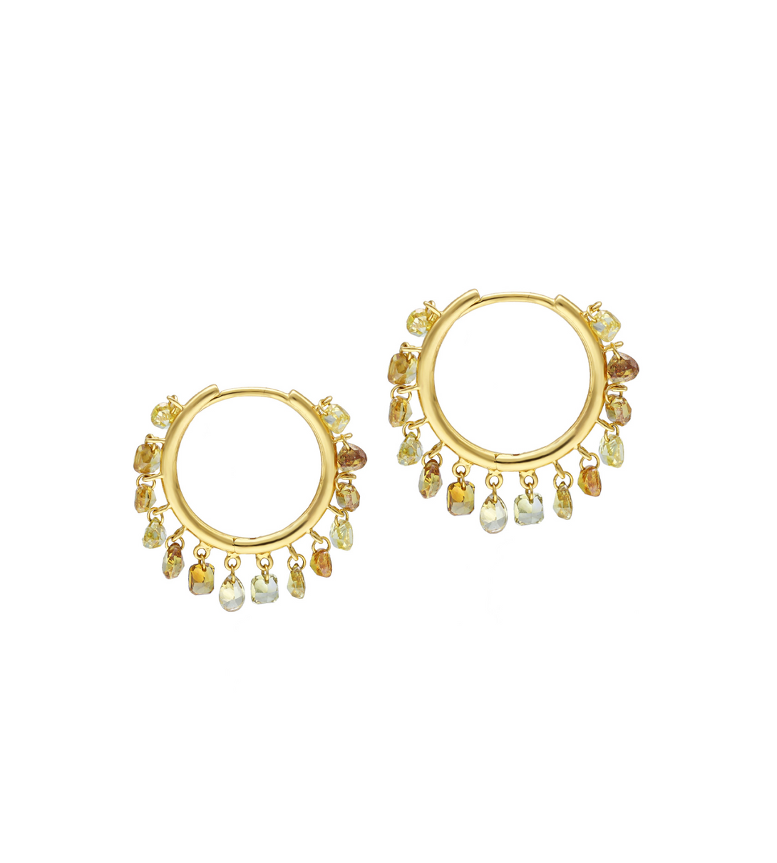 Yellow diamond earrings | Al Fardan Jewellery