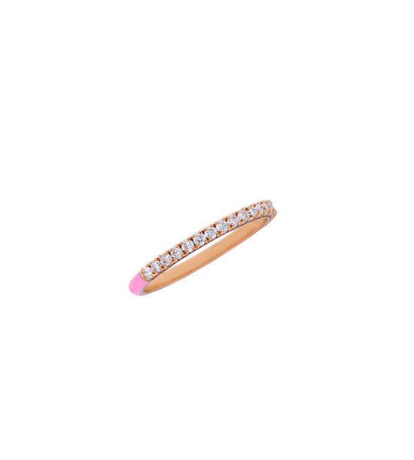 Half diamond pink