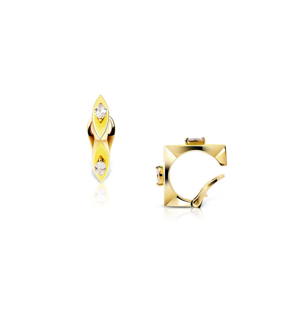 Eye candy yellow ear cuff | Al Fardan Jewellery